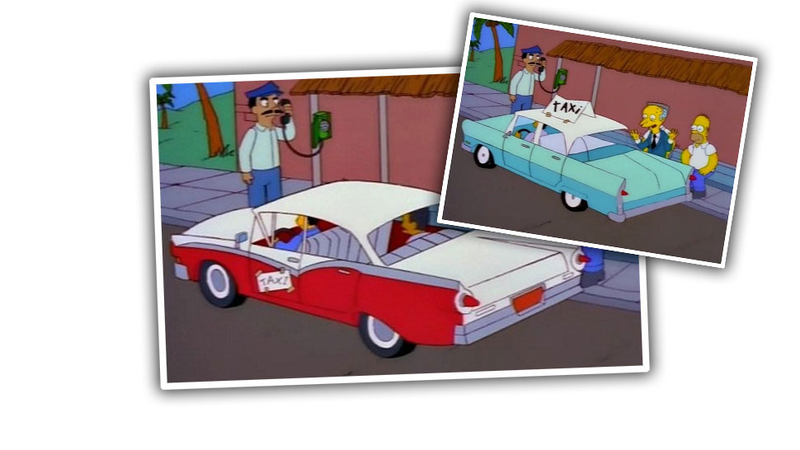 Illustration for article titled A Guide To Every Real-World Car Used In The Simpsons
